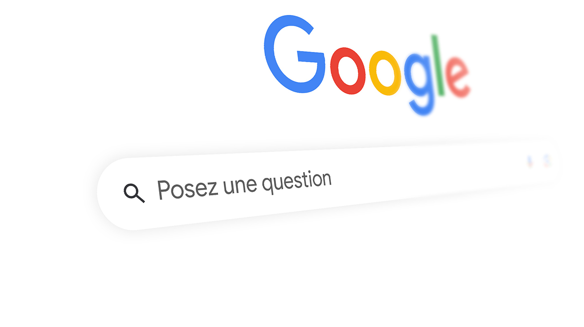 écran de recherche google avec la barre de recherche
