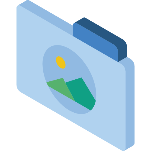 dossier rempli d'images